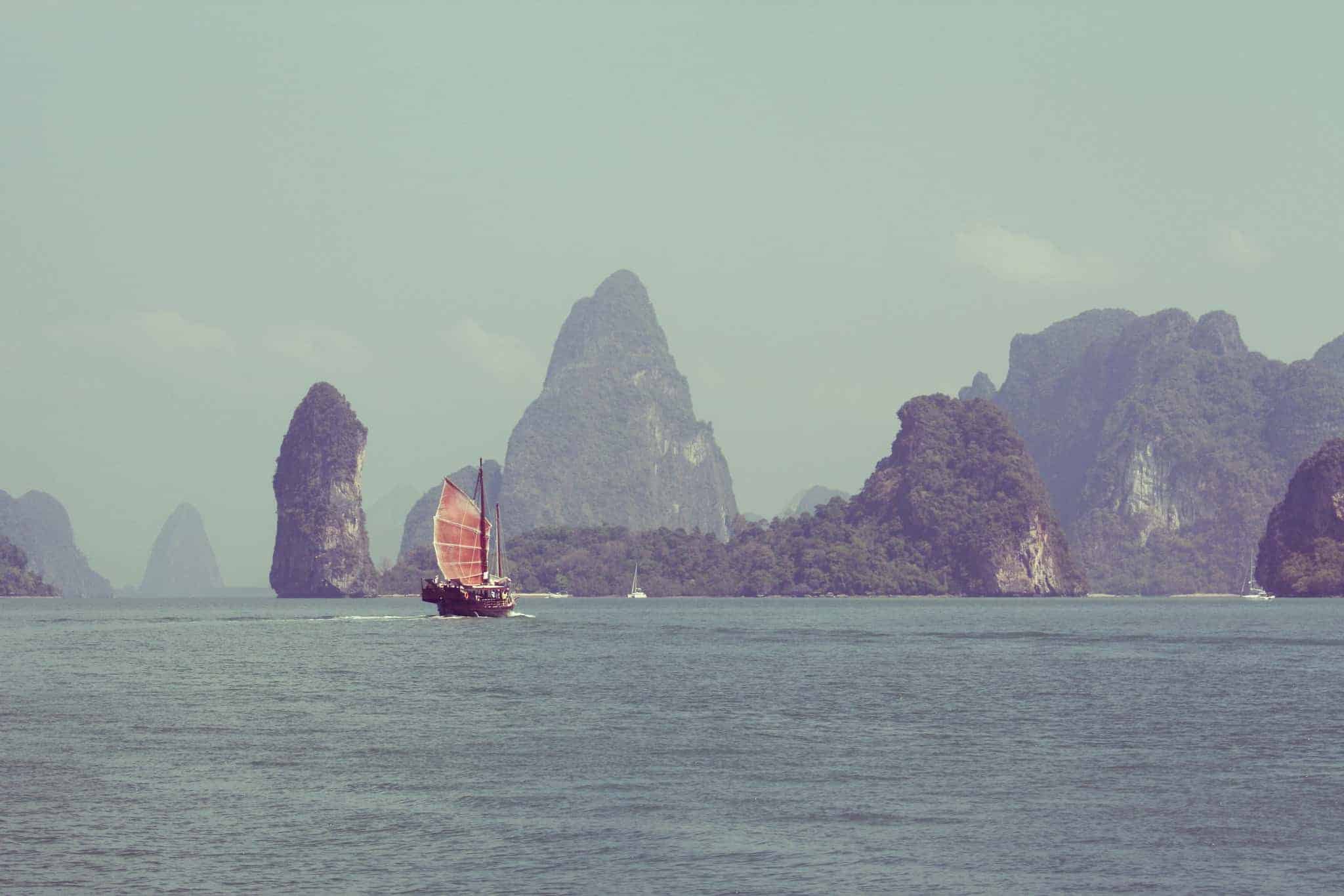 Chinese Junkboat in Thailand