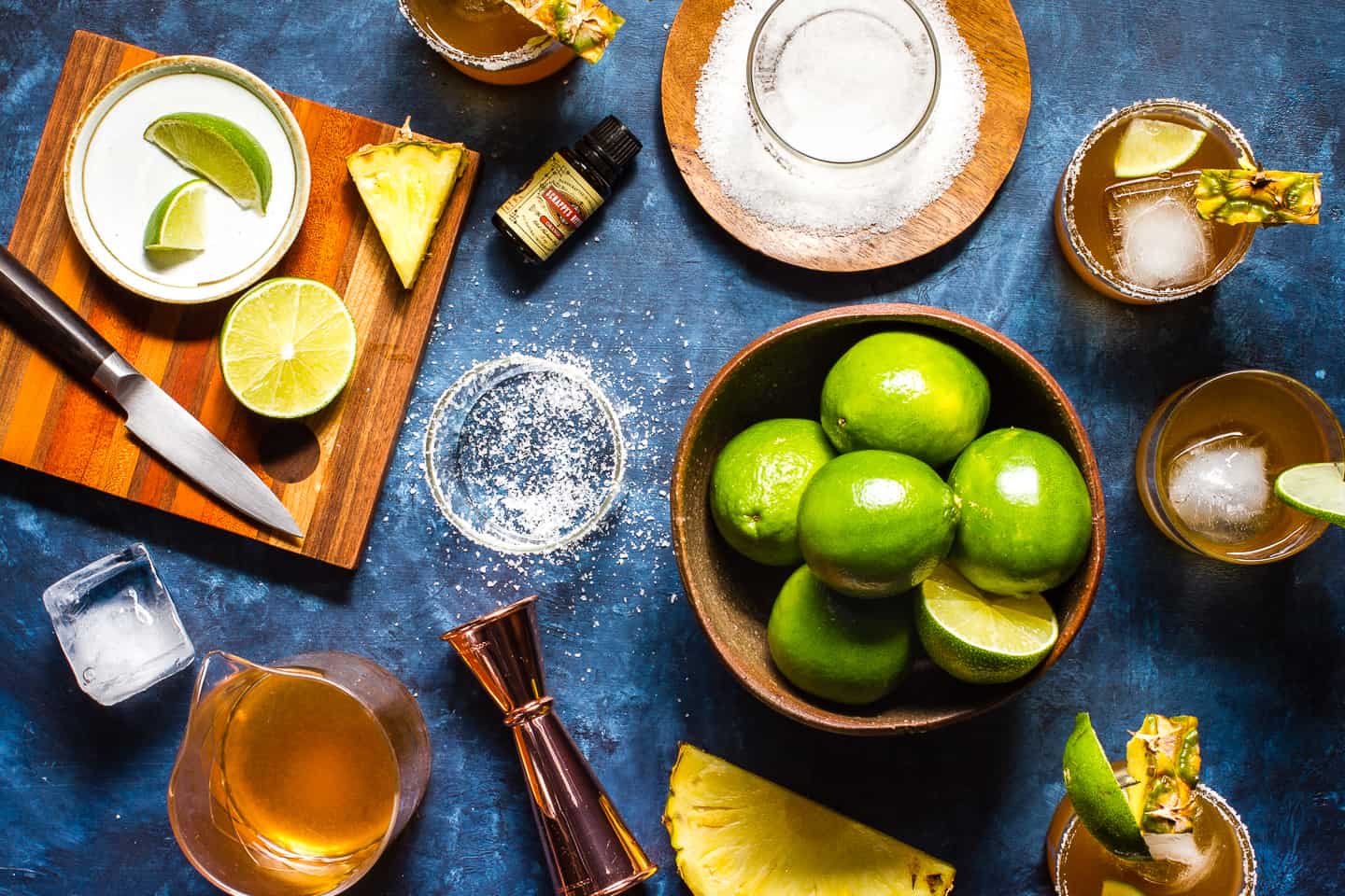 Roasted Pineapple Mezcal Margaritas