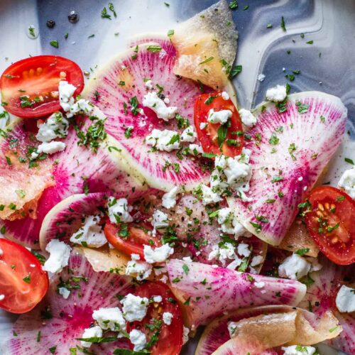 Watermelon Radish Salad with Melon