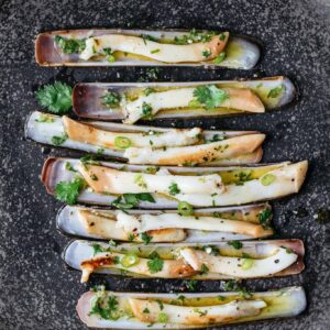 Razor Clams with Chile-Lime Vinaigrette — add1tbsp