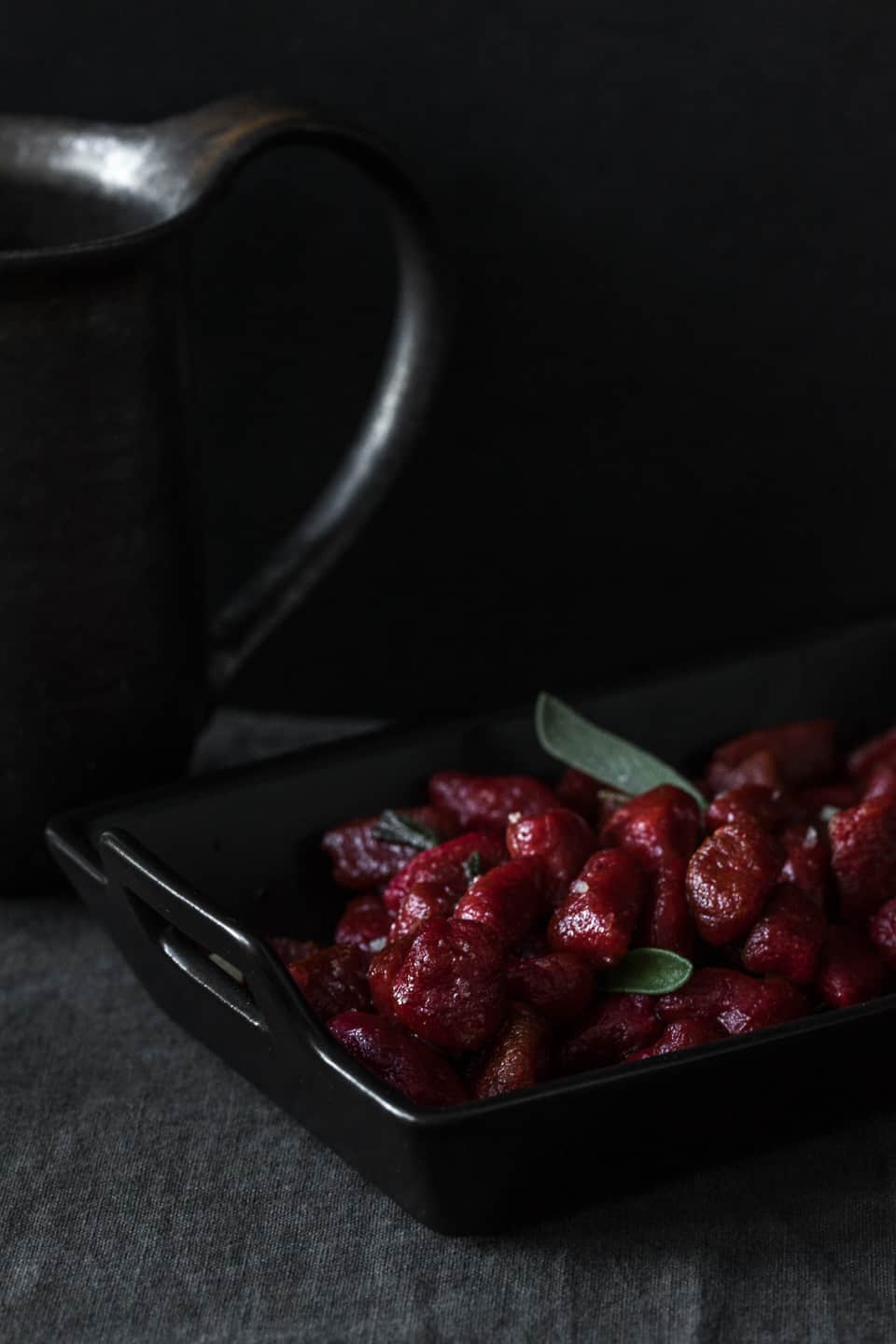 Rikumo Thanksgiving Table Beet Gnocchi with Sage Browned Butter