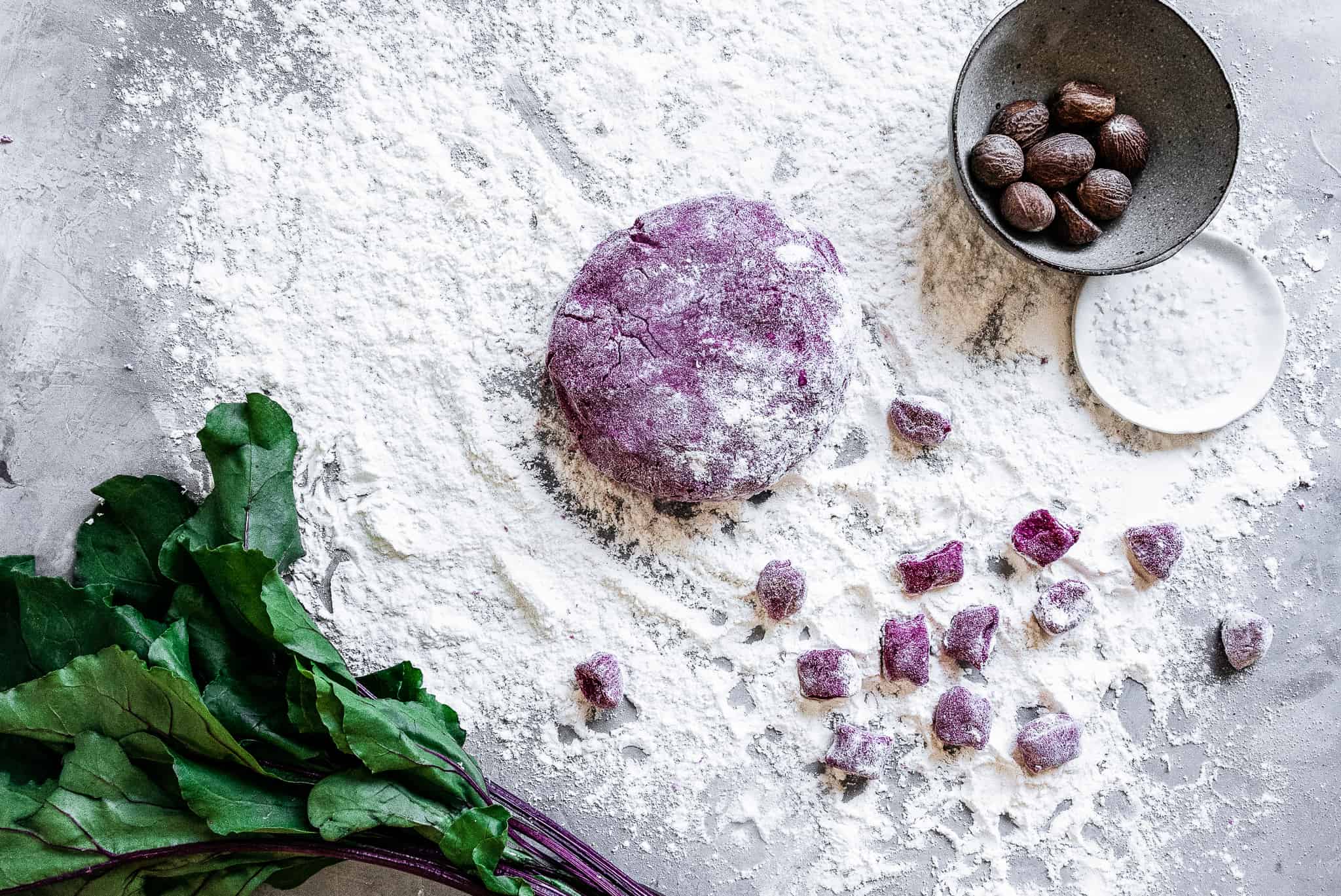 Rikumo Thanksgiving Table Beet Gnocchi with Sage Browned Butter