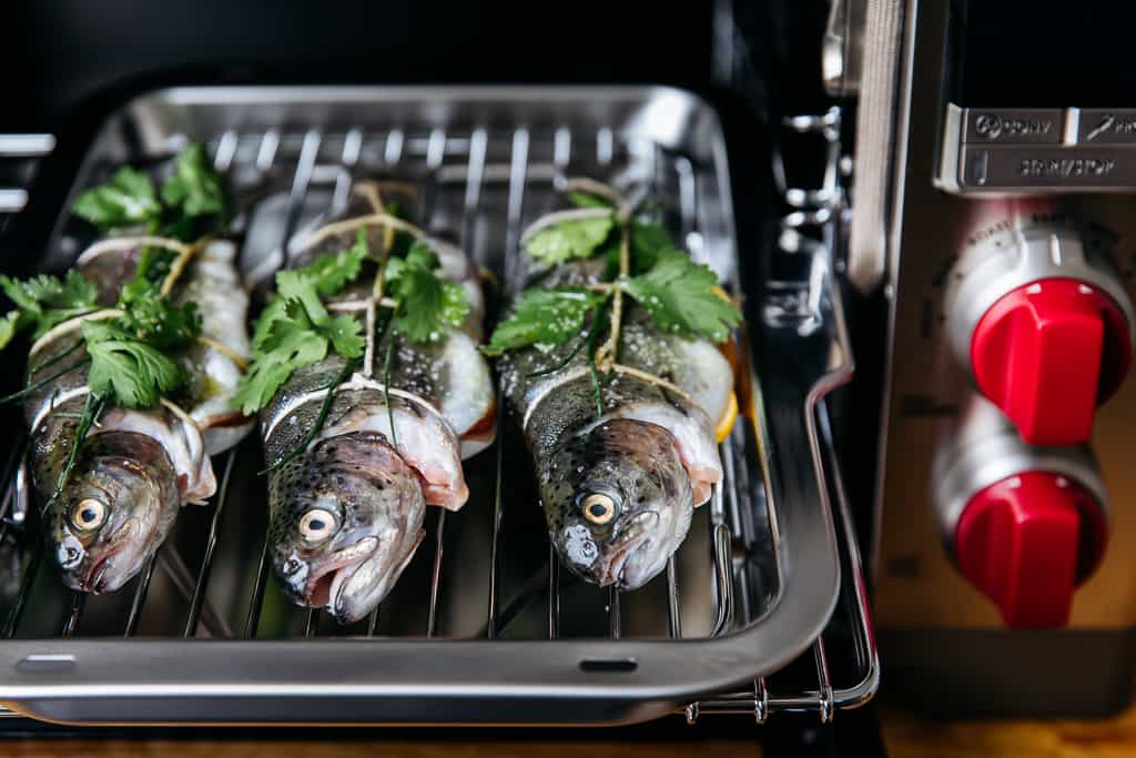 Wolf Gourmet Roasted Whole Fish with Herbs & Citrus