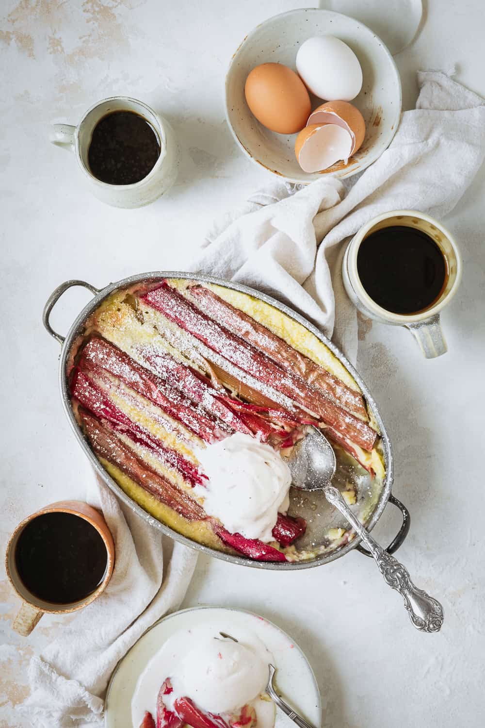 Classic Rhubarb Clafoutis