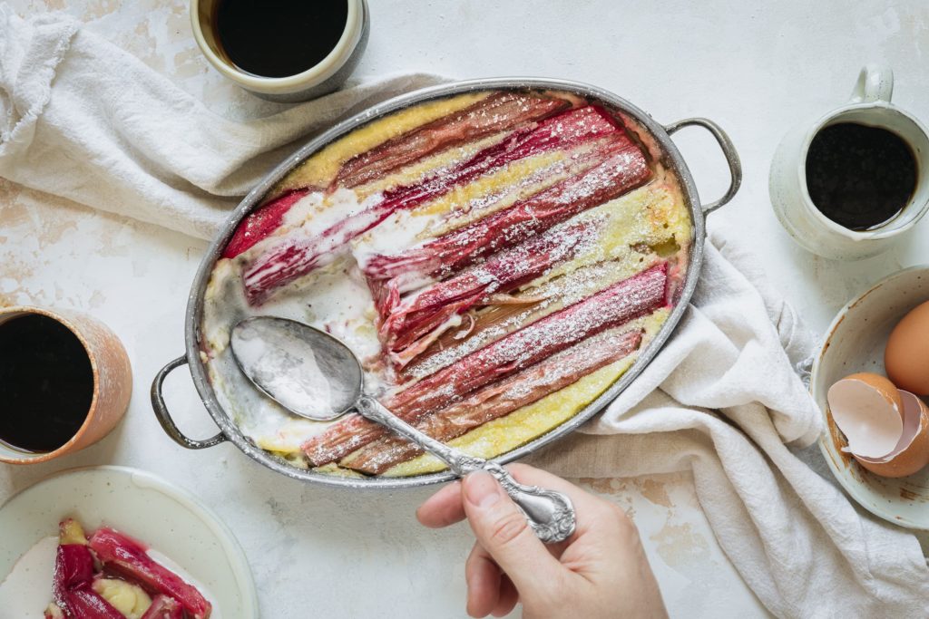 Classic Rhubarb Clafoutis