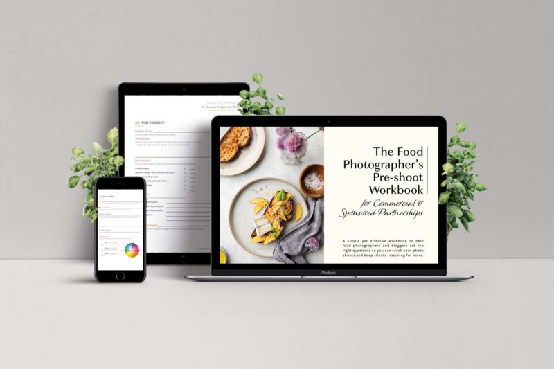 Food Photographer's Pre-Shoot Workbook