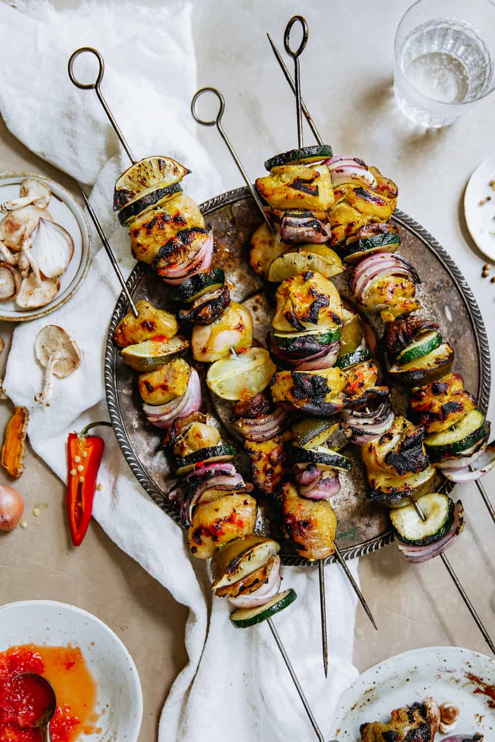 Coconut Marinated Thai Chicken Skewers