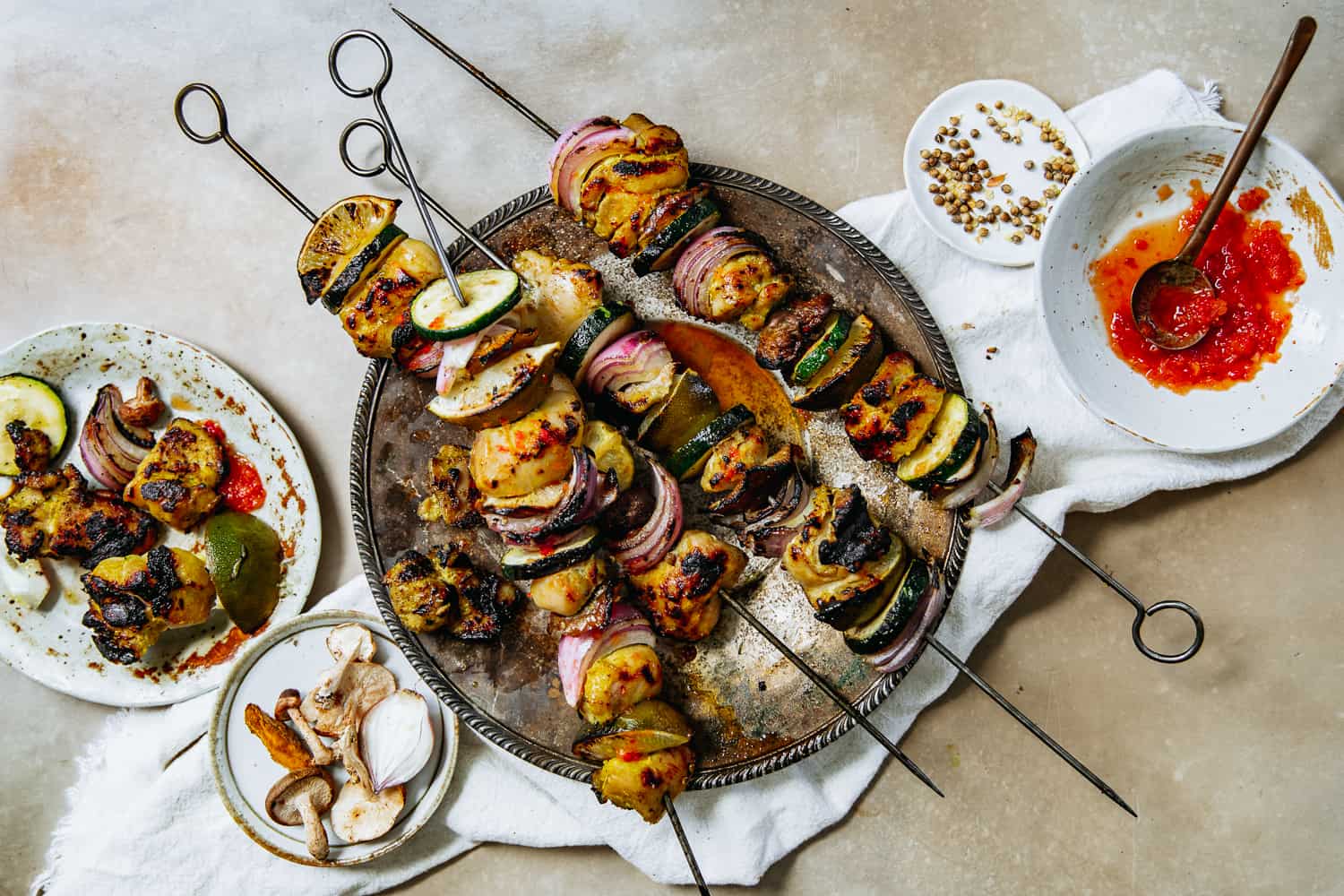 Coconut Marinated Thai Chicken Skewers