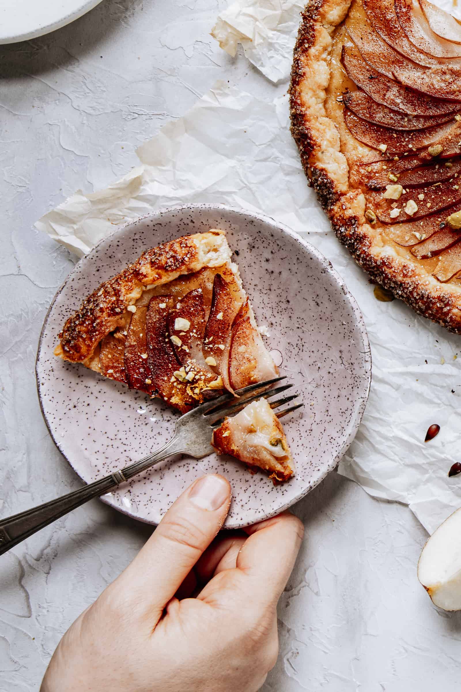 Ginger and Pear Galette and Ingredients