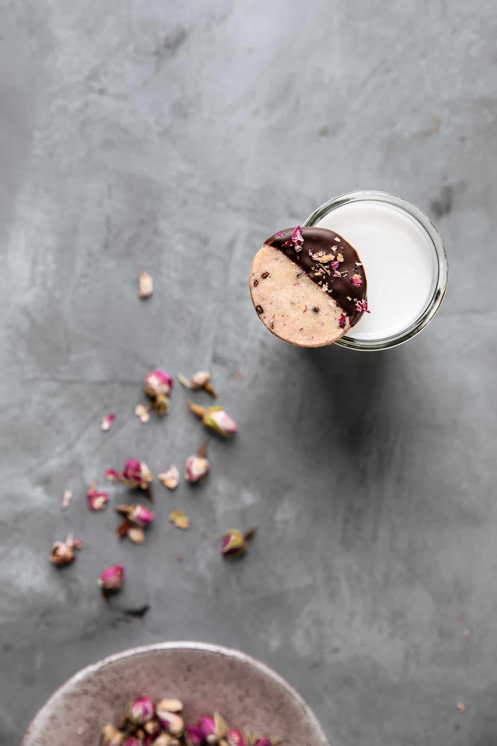 Pink Peppercorn Shortbread Cookies