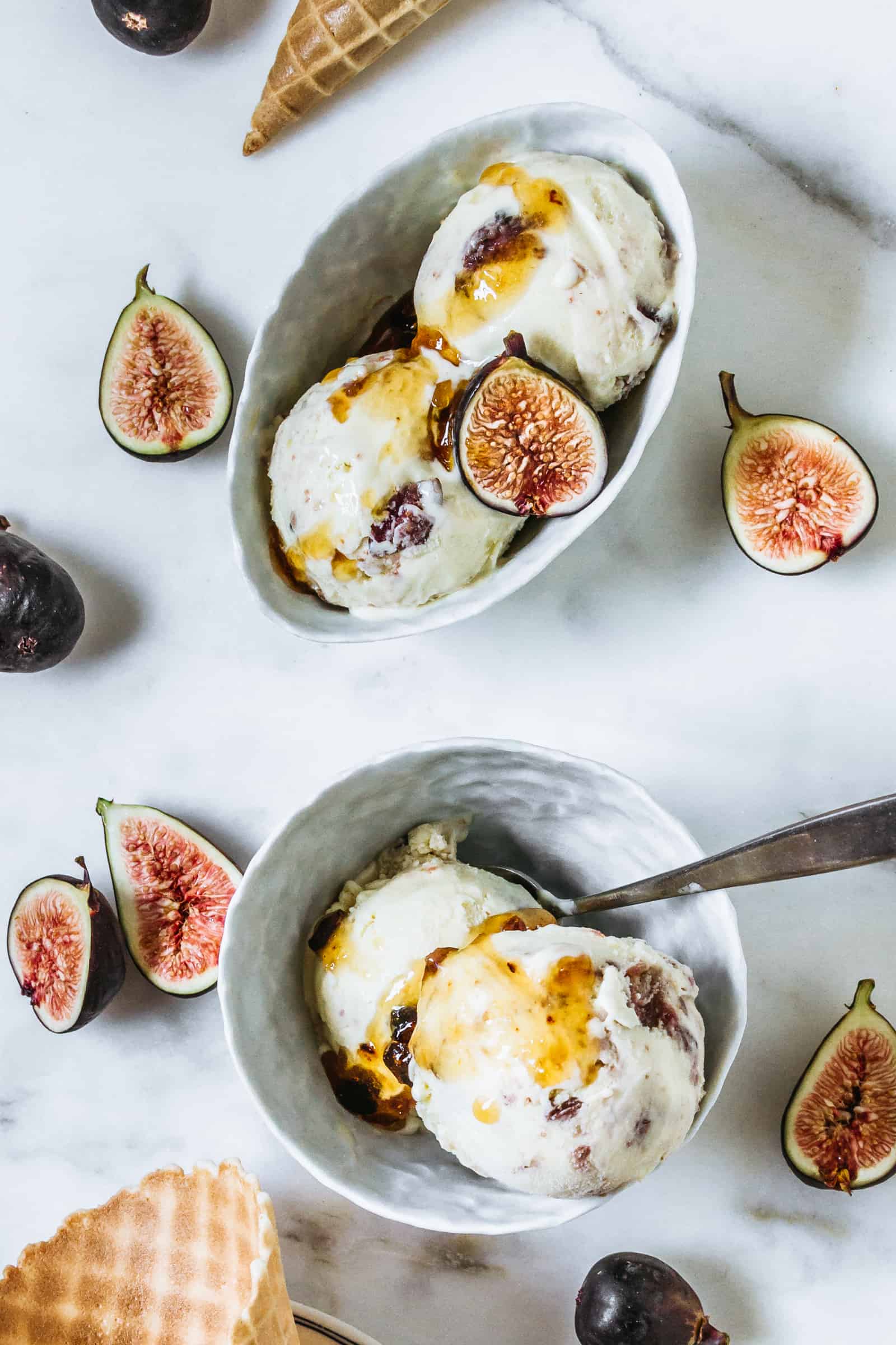 Bowls of ice cream